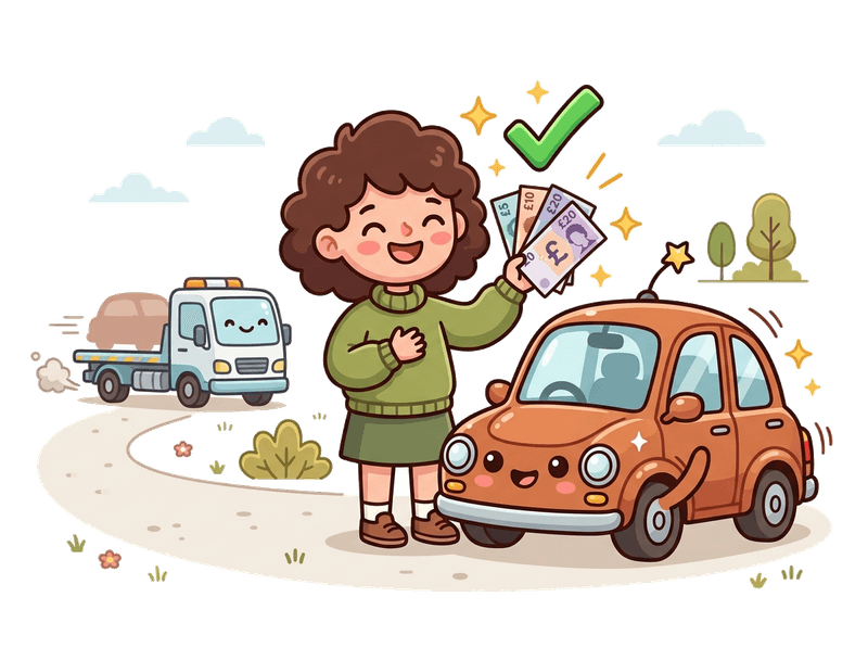 Step 4: Get Paid — Bank transfer on collection in South Croydon. No waiting, no chasing. The money is yours before we drive away with your old car.
