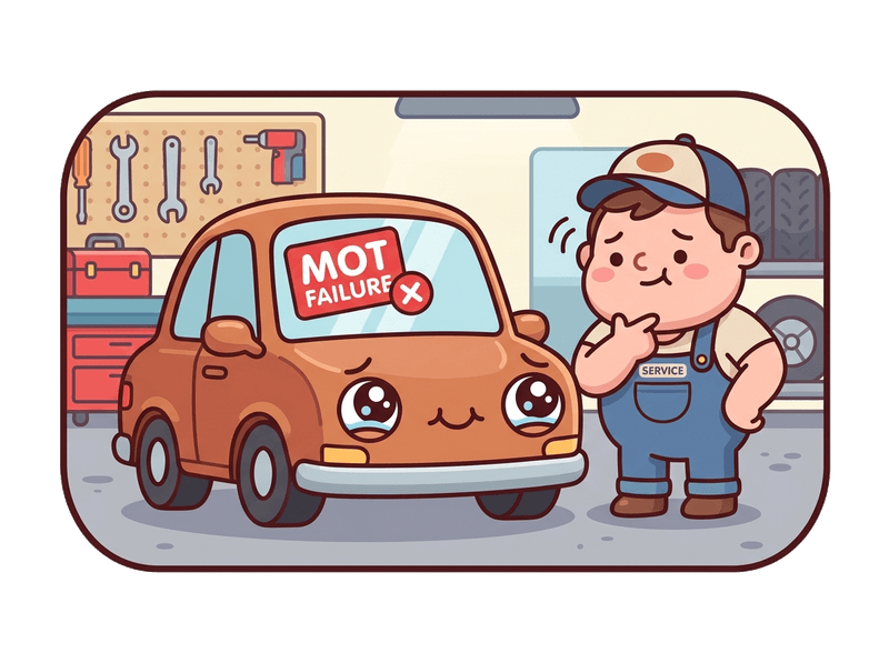MOT Failure Car Collection service illustration